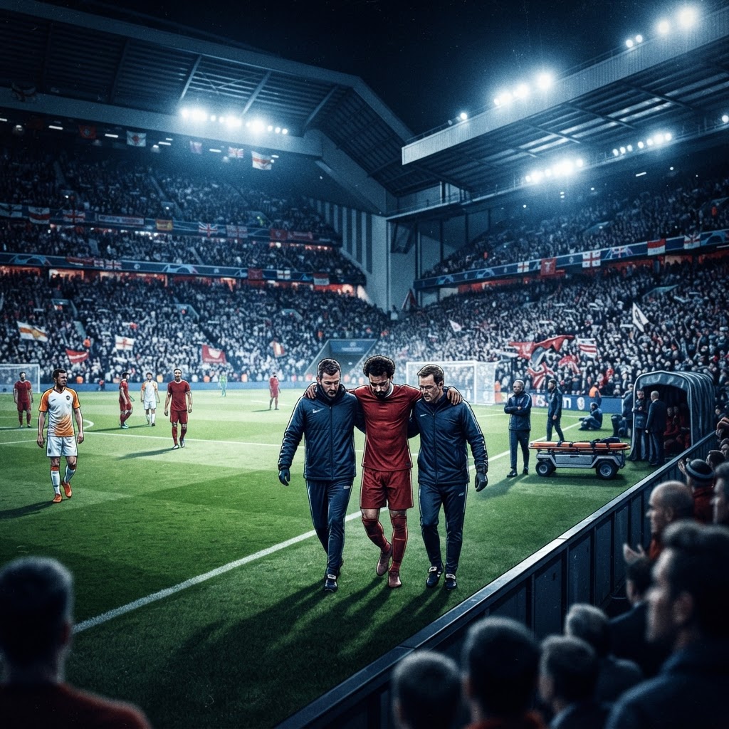 لاعب هولندي يرتدي قميص ليفربول يغادر أرضية الملعب بسبب إصابة خلال معسكر دولي