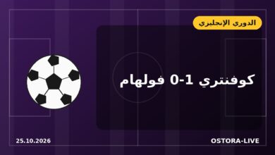 فولهام يخطف فوزًا ثمينًا من كوفنتري ويُبعد شبح الإقالة عن مدربه